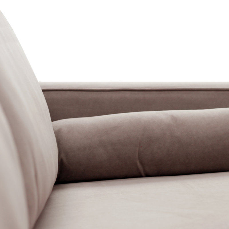 Georgio 3 Seater Velvet Sofa, Taupe