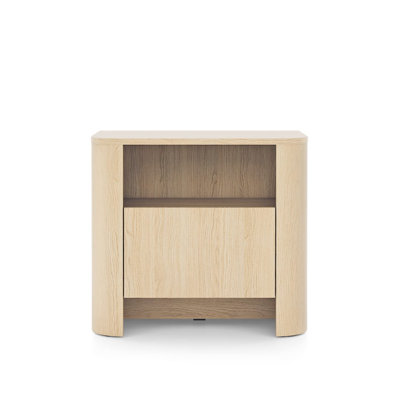 Suleiman 58cm W Manufactured Wood Bedside Table