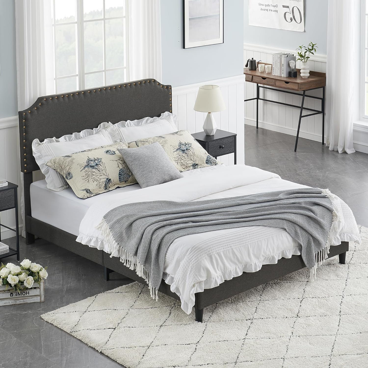 Ebern Designs Caseylee Queen 44 7 Bed Frame Wayfair Canada   Caseylee Queen 447 Bed Frame 