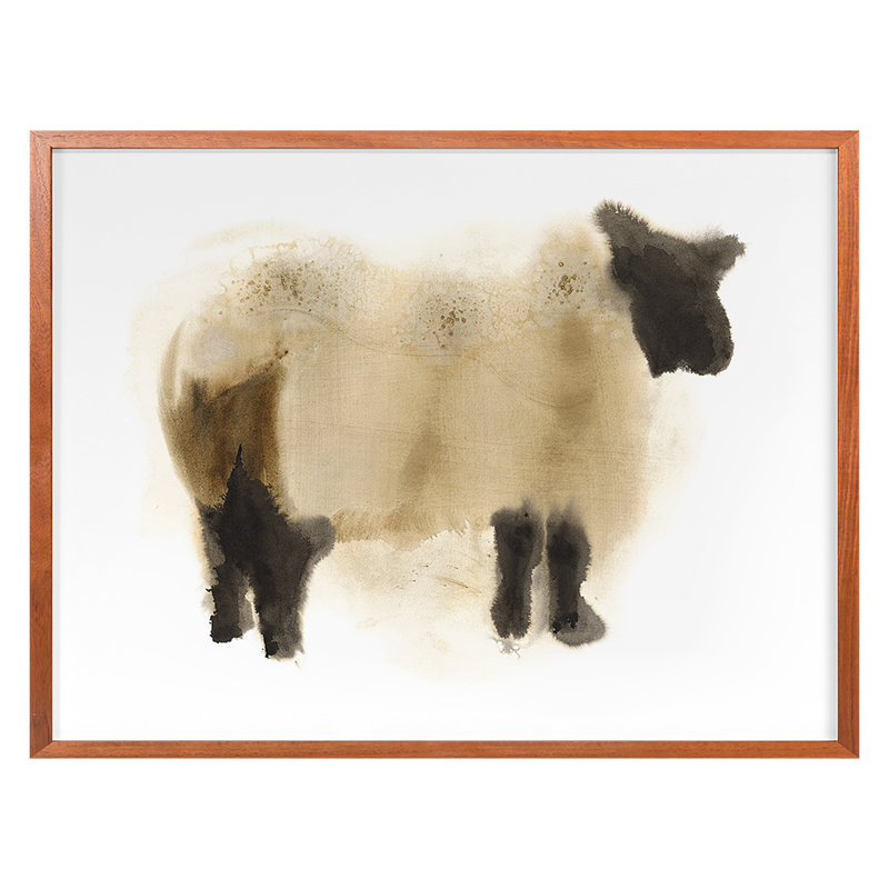 So Fluffy 1 Print by Ngo, PC, Walnut Framed, 20" H x 25" W