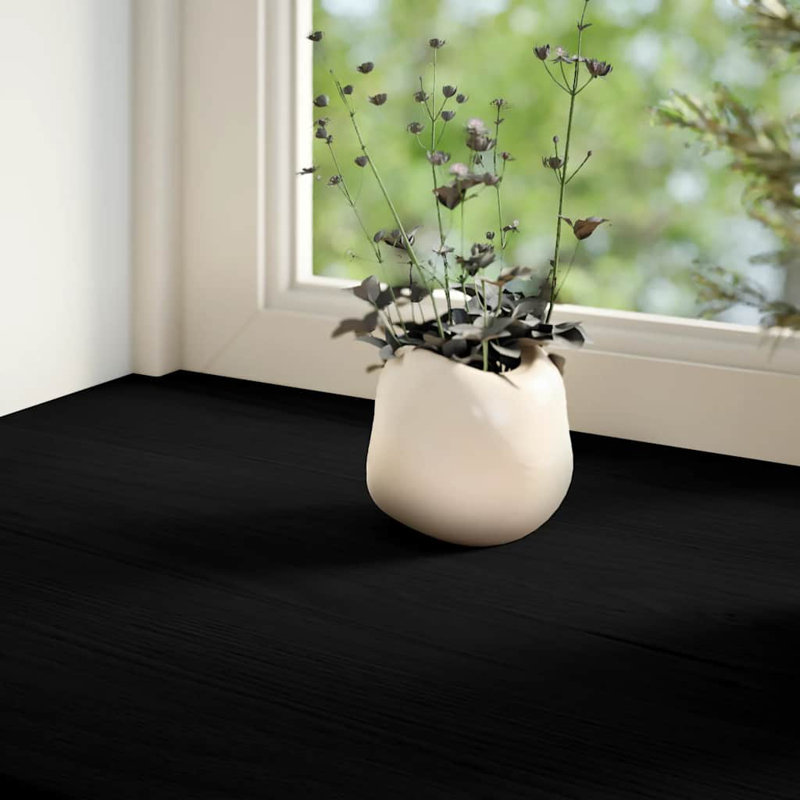 Appuis de fenêtre Vidaxl 2 pièces brun foncé 43,3 x 7,9 x 0,8 po chêne massif