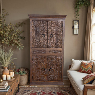Lancey 37 " W Solid Wood Armoire