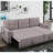 Zhariah 84" Light Gray Reversible Sleeper Sectional Sofa
