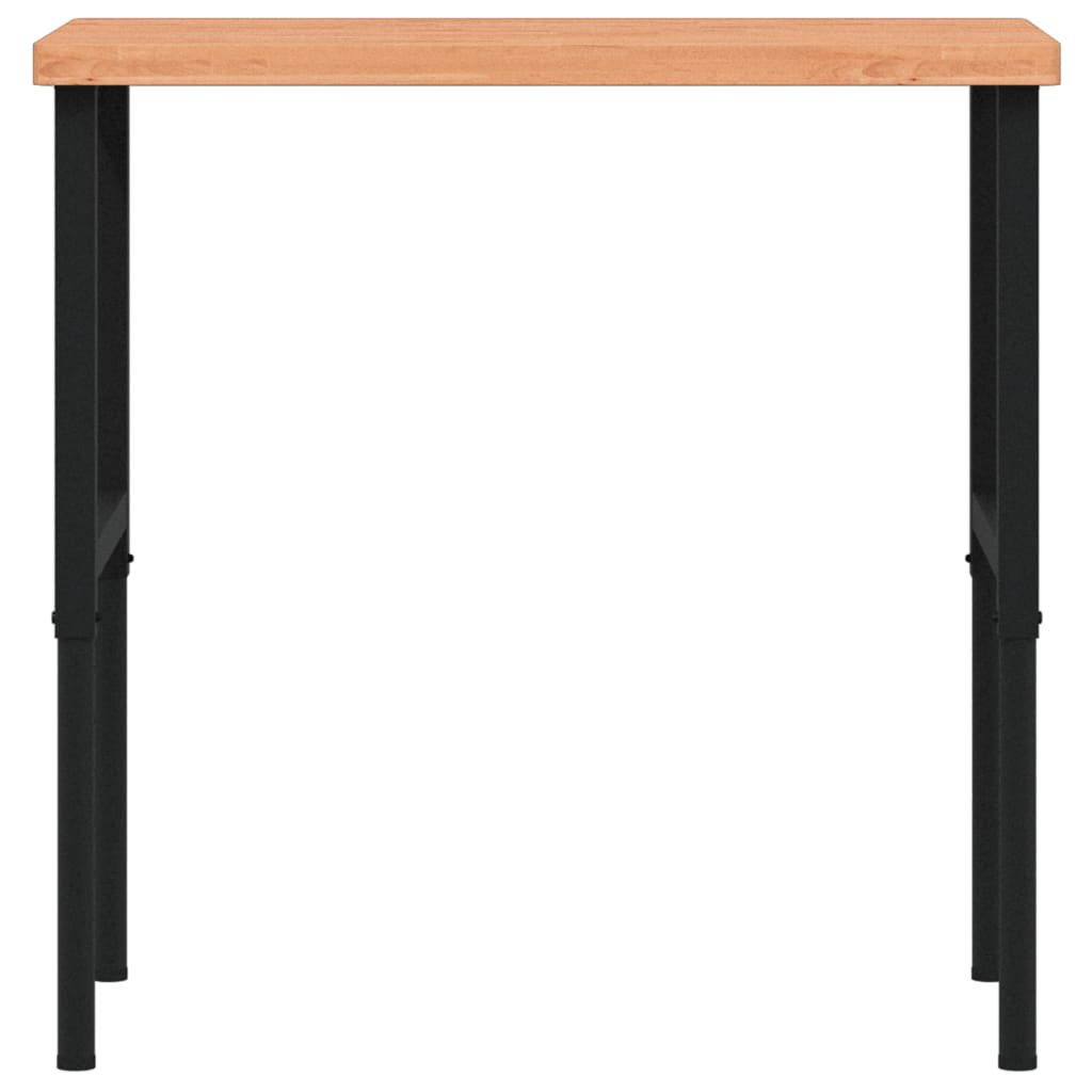 Vidaxl Workbench Wooden Work Table Work Bench Solid Wood Beech Rectangular - Image 2