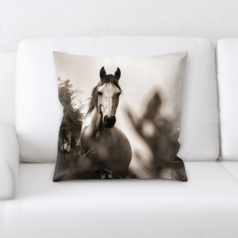 Laird Horse Throw Pillow
