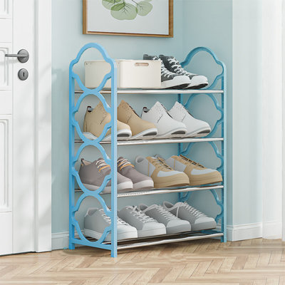 Shoe Rack Shoe Rack Storage Organizer With 4 Tiers Metal Shelves For Bedroom Closet Entry Dorm Room