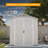6 Ft. W X 4 Ft. D Resin Outdoor Storage Shed, Weather-Resistant Outdoor Storage With Reinforced Design-110872127