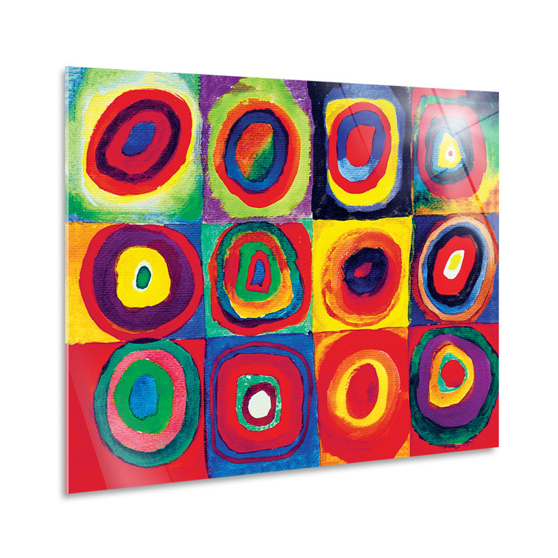 Study of Colour by Vassily Kandinsky - Unframed Rectangle Painting, 70cm H x 100cm W