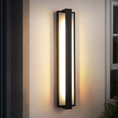 Breyana Aluminum  Outdoor Hardwired Bar Wall Sconce with LED Light Source