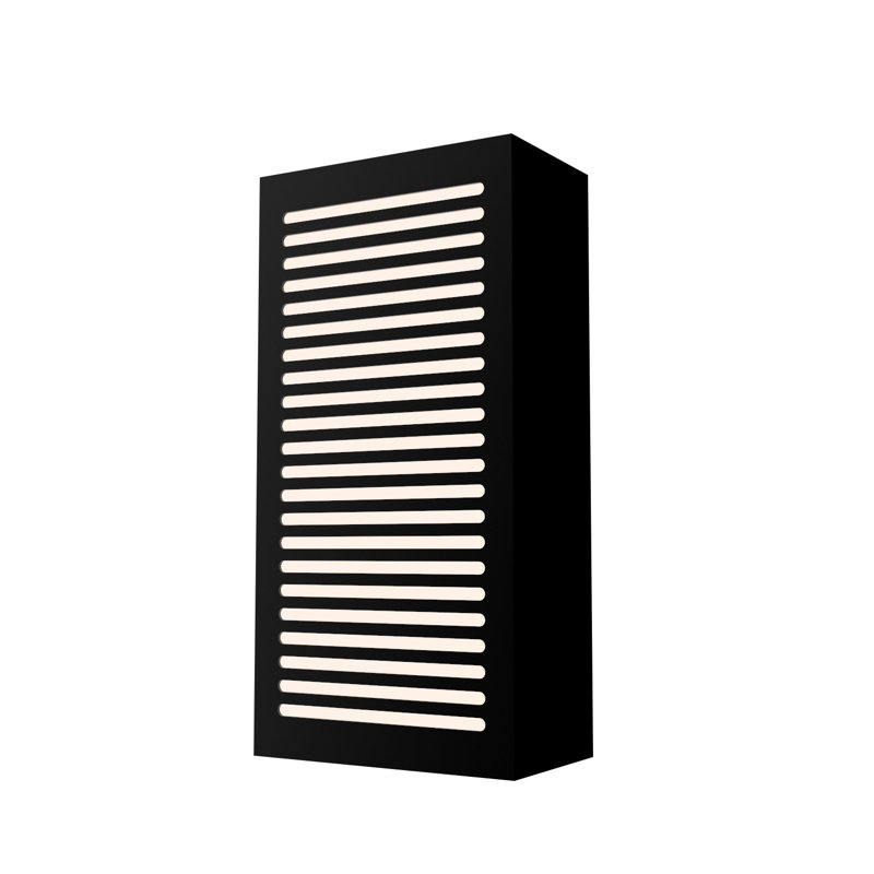 LED Flush Mounted Sconce, Charcoal, 2