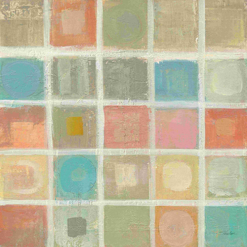 Carrelage mosaïque en verre de mer I, H 36 po x l 36 po