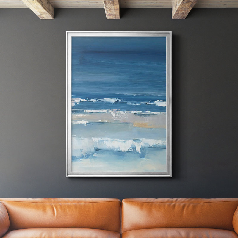 «Coastal Colors I», reproduction encadrée de qualité supérieure - prête à être accrochée, Argent