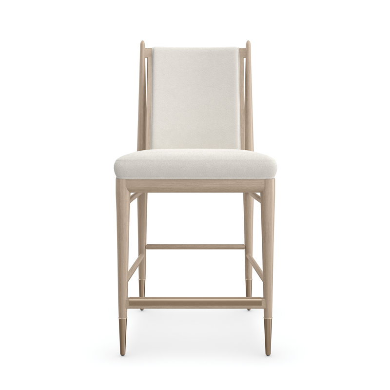 Unity Light Counter Stool, Sun Drenched Oak/Lucent Bronze Metallic, Counter Stool (25" Seat Height)