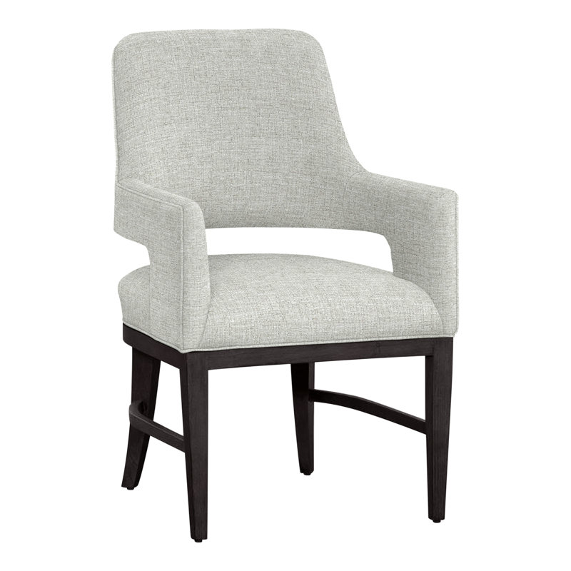 Chaise avec accoudoirs Josie, Gris anthracite, Albâtre 3157
