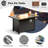 Wicker 6 - Person Outdoor Seating Group With Cushions With Fire Pit Table And Swivel Rocking Chairs-1283541873