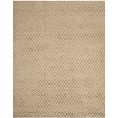 Tapis tibétain en laine et viscose