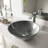 Giovanni Russet Glass 17" L 17" W 6" H Round Vessel Bathroom Sink-100503705