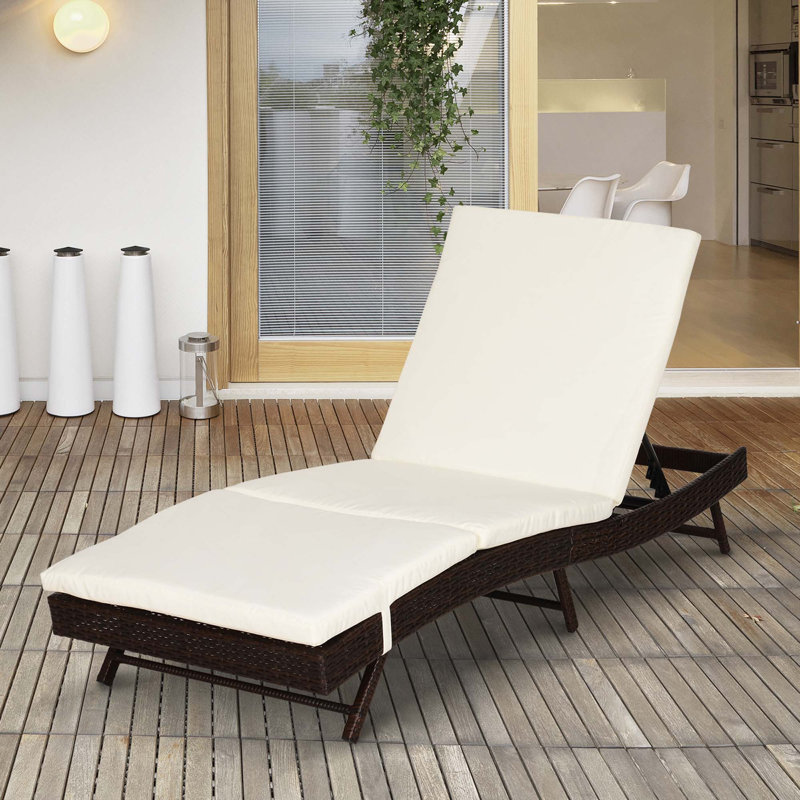 Chaise longue Outsunny Patio PE