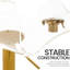 Tabourets de bar Juddson en acrylique avec dossier moyen, tabourets de bar pivotants réglables Airlift, ensemble de 2, tabourets de bar à hauteur de comptoir pour cuisine, pub, pub (transparent) (ensemble de 2)-430811677-430811674