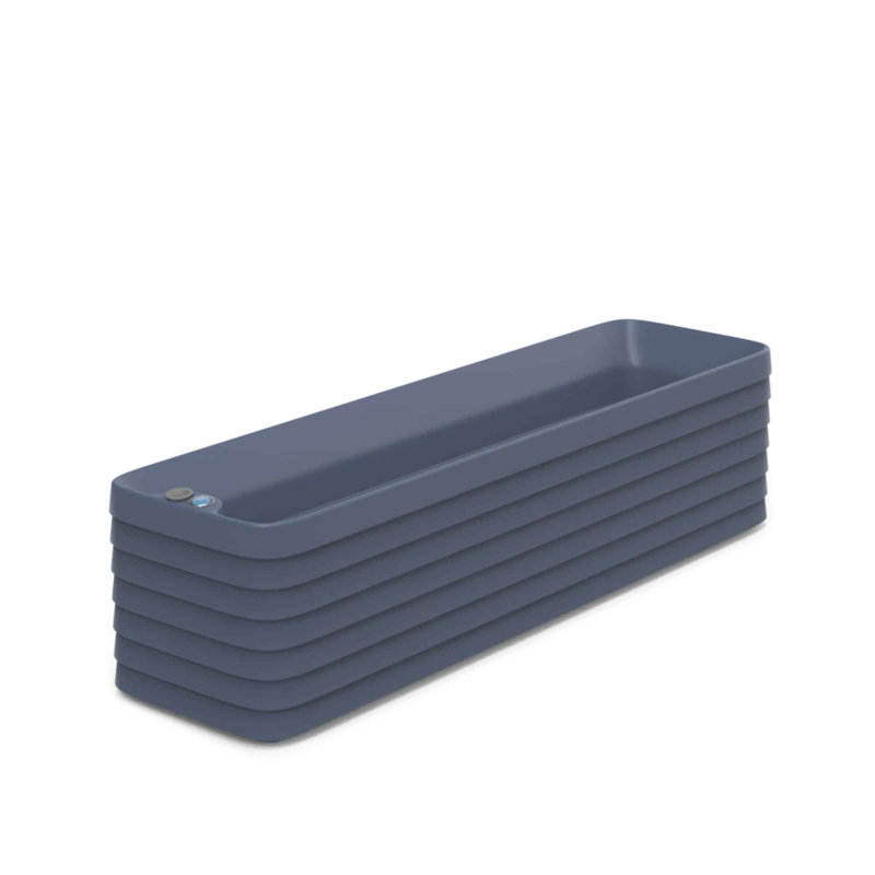 Boîte à fleurs Slat TruDrop, H 12 po x l 47 po x P 13 po, Marine