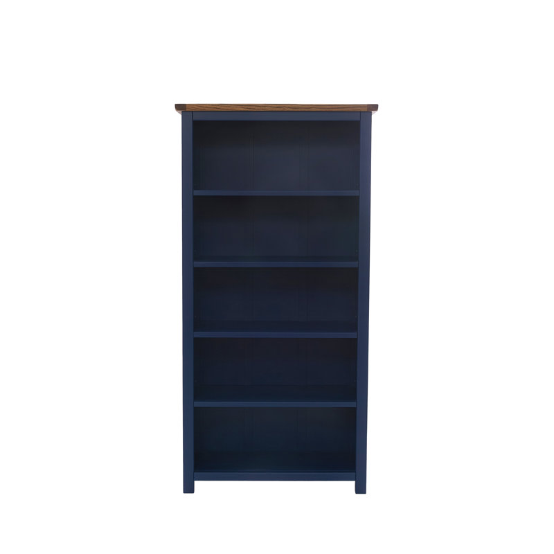 Bibliothèque en bois massif Arise-Sun, (3 tablettes) H 35,4 po x l 35,2 po x P 13,3 po, Naturel / ciré