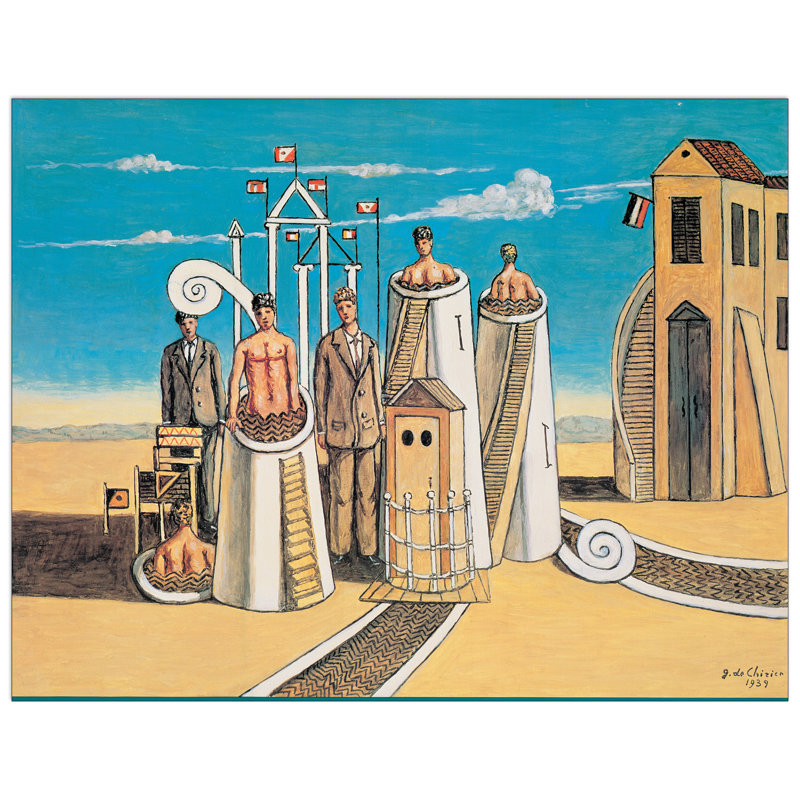 De Chirico - No Frame Print on Wood