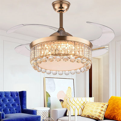Edehard 42'' 4 - Blade Ceiling Fan with LED Lights