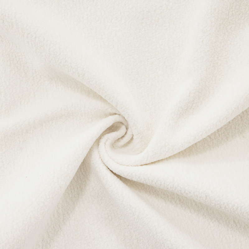 Canapé modulaire en chenille blanc - 4 pour le salon avec coussins d'assise profonds