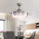 Contemporary 3-Blade Tiered LED Ceiling Fan Light with Remote