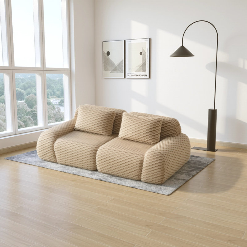 Canapé modulaire Boneless, Chameau clair
