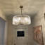 Friedhardt 6-Light Dimmable Drum Chandelier with Textured Glass-1469675250-1429175401