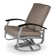 Chaise de patio pivotante avec coussin Askar