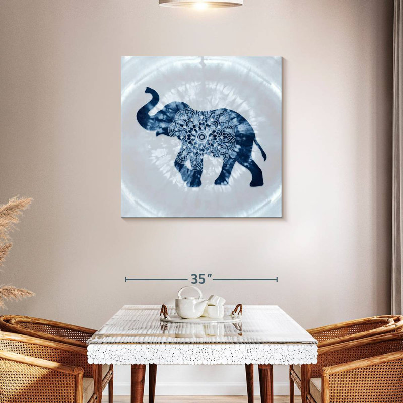 Kala Elephant Mandala, H 36 po x l 36 po
