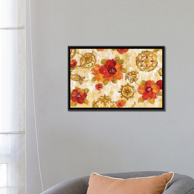 «Hibiscus and Mandala» par Silvia Vassileva - impression sur toile tendue