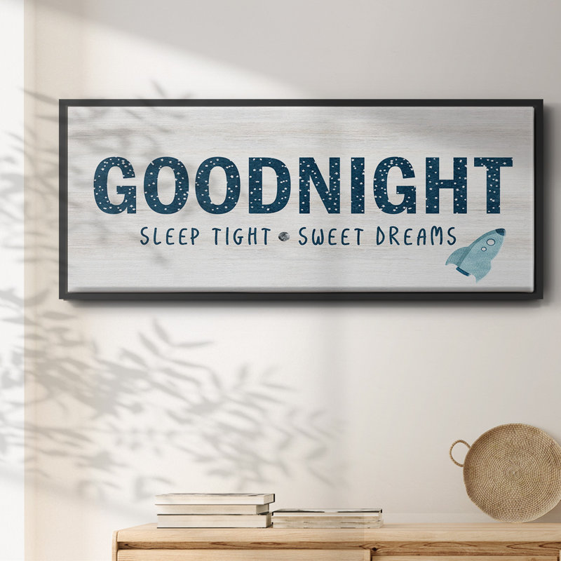 «Sleep Tight Sweet Dreams», toile encadrée, H 8 po x l 20 po