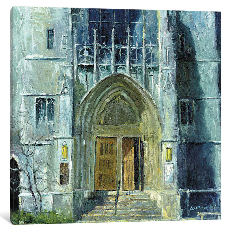 " Chicago " by Richard Wallich, 26" H x 26" W x 1.5" D, No Mat, Wrapped Canvas