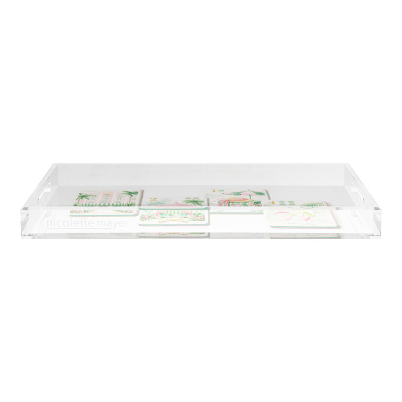 Decorative Tray, 2" H x 22.5" W x 14.5" D