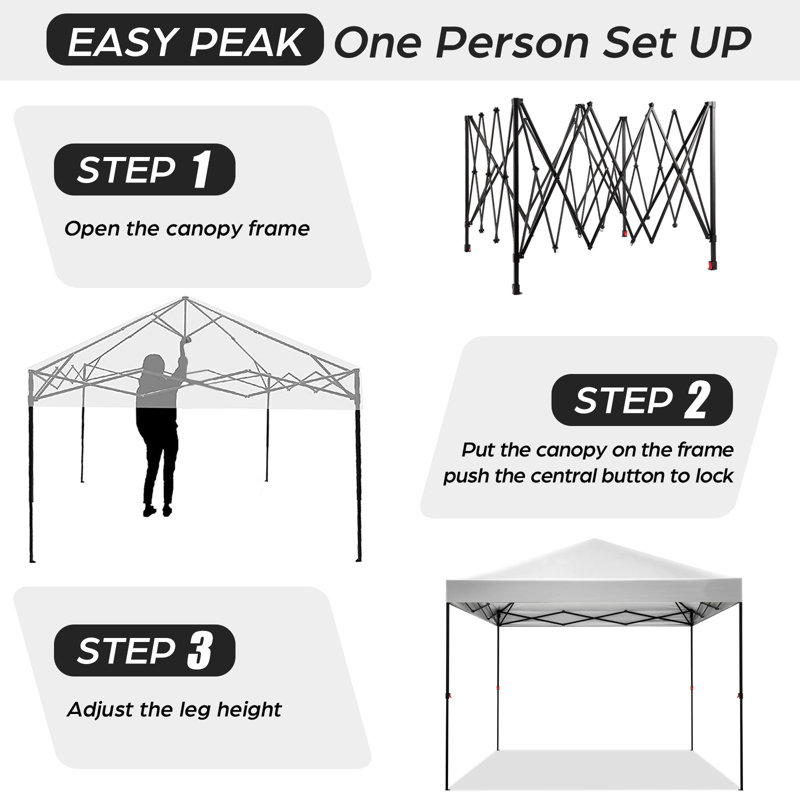 3 x 3m Folding Gazebo, Waterproof, Stable, Winterproof, White