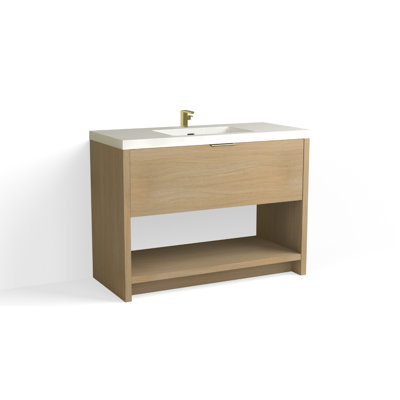 Vista 48" W Freestanding Single Bathroom Vanity