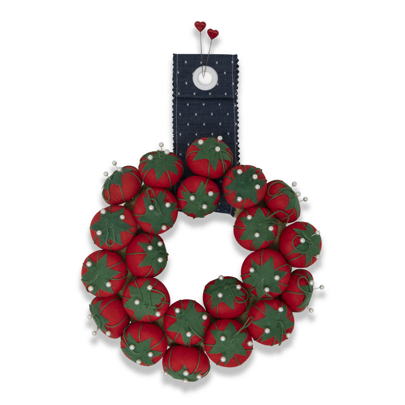 Dritz Tomato Pin Cushions, 1", Red, 12 pc