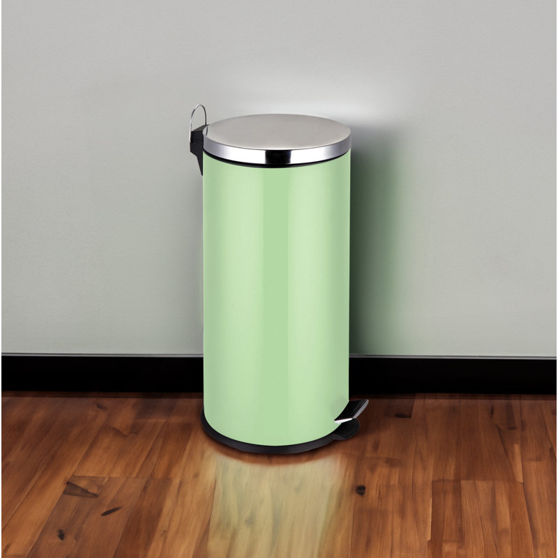 Steel Step On Kitchen Trash Can - 30L