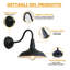 Matte Black 25cm H Outdoor Barn Light