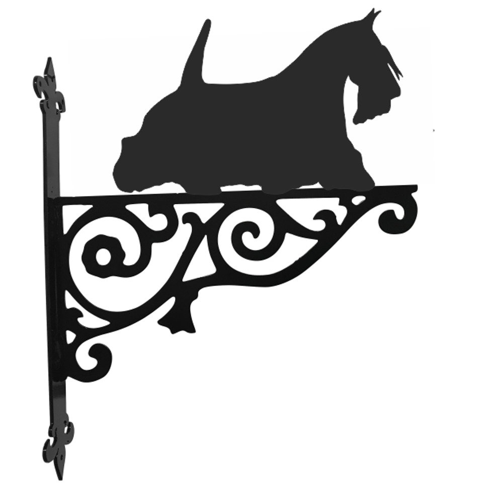 Scottish Terrier on the Move Ornamental Bracket