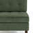 Upholstered Green Tufted Corduroy Armless Chair with Pillow Back, Single Chair Module Part For Sectional Sofa-285358884