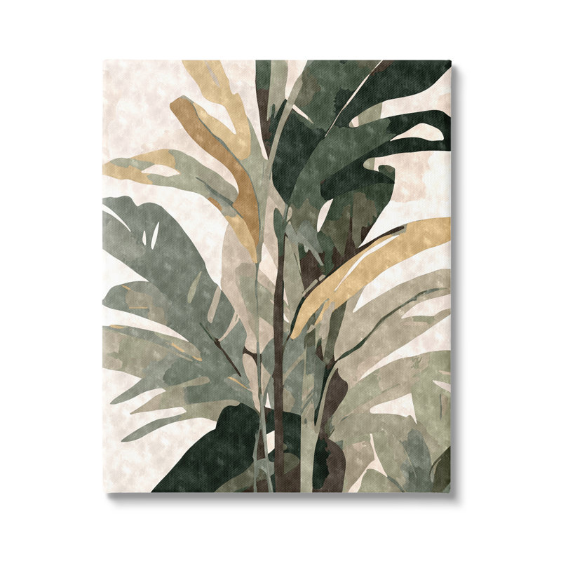 «Palm Plant Abstraction», reproduction sur toile tendue, H 20 po x l 16 po x P 1,5 po