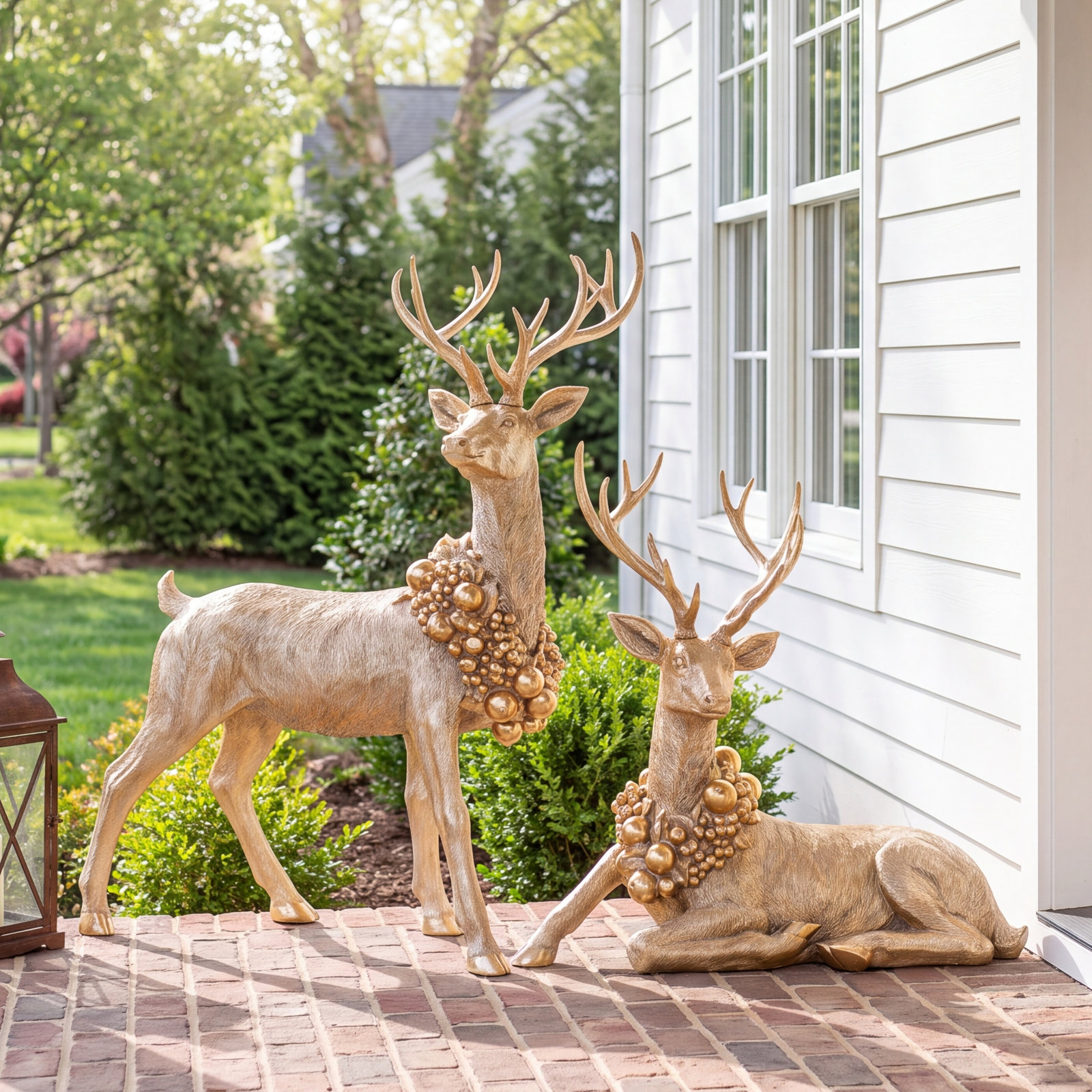 Grand Dellarobbia Deer - Set Of 2