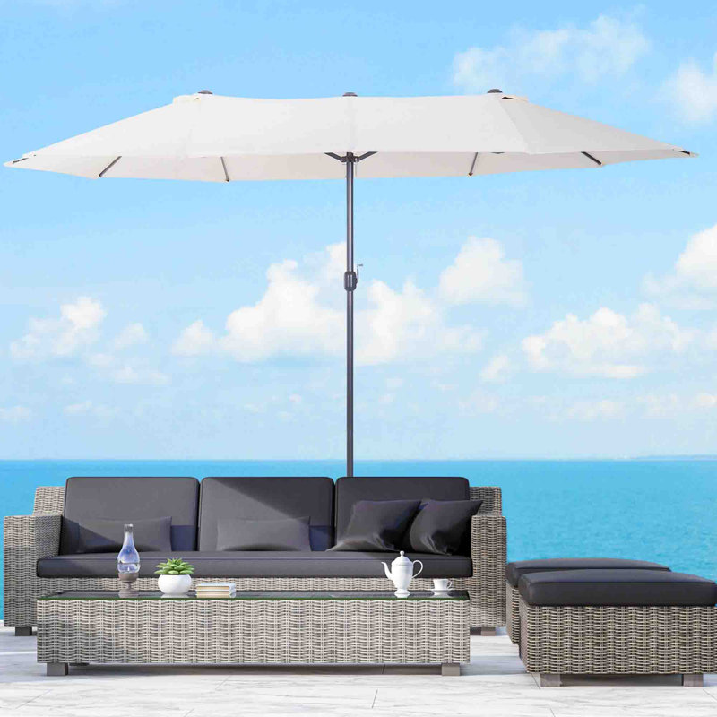 455cm Market Parasol, Beige