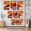Tableau abstrait du mont Fuji sur toile tendue (Ensemble de 3)-1328175462