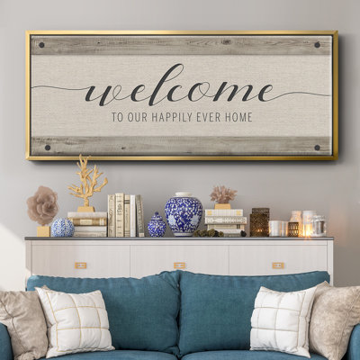 Happily Home - toile encadrée
