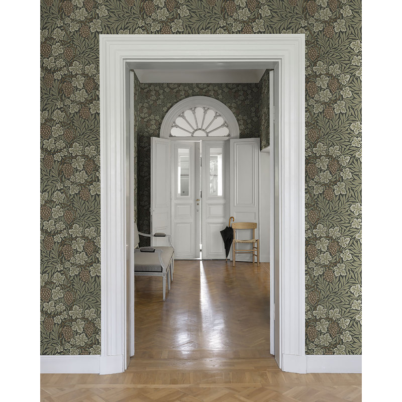 Rouleau de fleurs Alvie, Vert foncé
